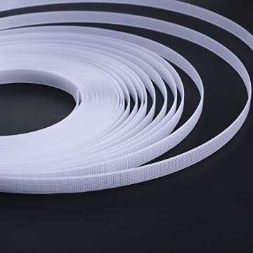 Buy Sntieecr 1/2" White Polyester Boning for Sewing