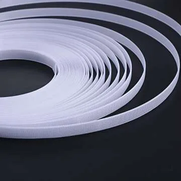 Buy Sntieecr 1/2" White Polyester Boning for Sewing