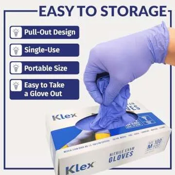 Klex Nitrile Exam Gloves - Durable Medical Grade Protection