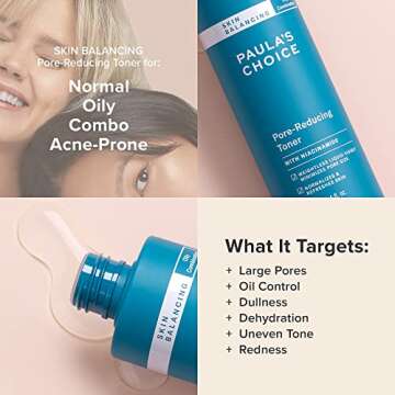 Paula's Choice 2% BHA Liquid Exfoliant & SKIN BALANCING Toner, Minimizes Clogged, Enlarged Pores with Salicylic Acid & Niacinamide, for Combination & Oily Skin, Fragrance-Free & Paraben-Free, Set of 2