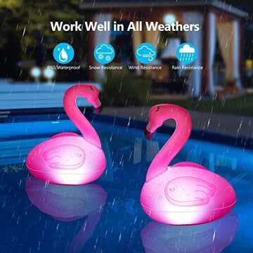 Toodour Floating Pool Lights for Outdoor Ambiance