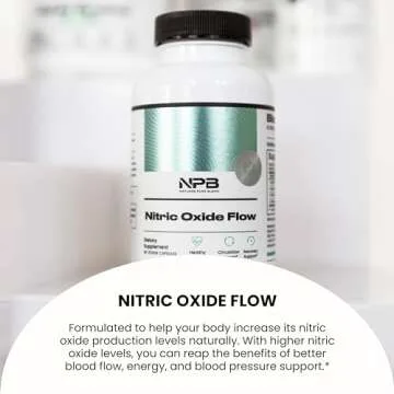 Nature's Pure Blend Nitric Oxide Supplement L-Arginine - Blood Pressure Support Capsule - 1500MG - Nitric Oxide Booster - Amino Energy - Preworkout for Men, Muscle Growth