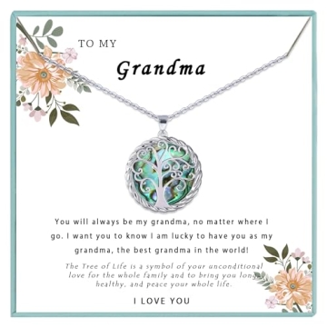 SmileBelle Tree of Life Necklace - Perfect Gifts for Grandma