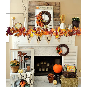 DearHouse Fall Garland Set - 3 Pack 5.9Ft Each