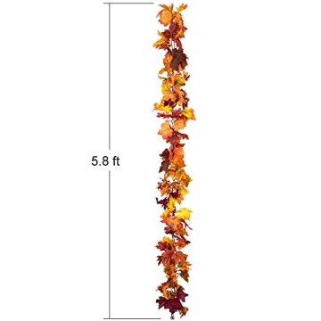 DearHouse Fall Garland Set - 3 Pack 5.9Ft Each