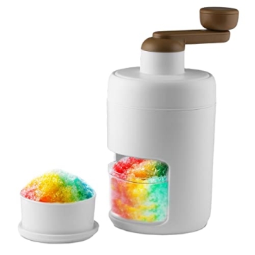 Ahosoutly Shaved Ice Machine, Snow Cone Machine, Slushie Machine with Stainless Steel Blades for Ice...