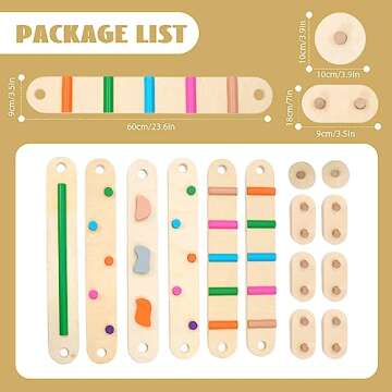 Wooden Balance Beam for Kids 3-5 Toddler Montessori Balance Beam Indoor Outdoor Kids Balance Stepping Stones Coordination and Stability Exercise