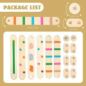 Wooden Balance Beam for Kids 3-5 - Fun & Safe Play