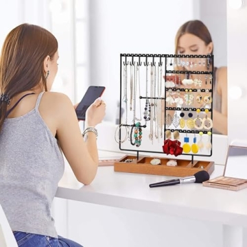 X-cosrack Jewelry Holder Organizer 132 Holes for Storage