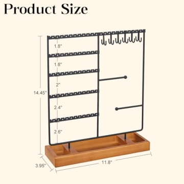 X-cosrack Jewelry Holder Organizer 132 Holes for Storage