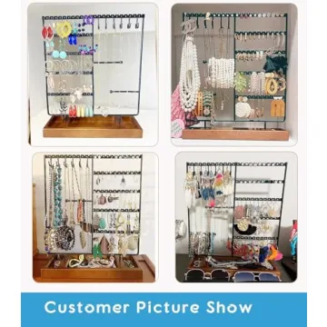 X-cosrack Jewelry Holder Organizer 132 Holes for Storage