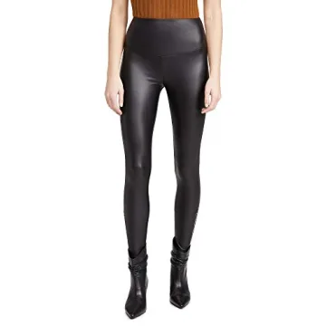 Yummie Women's Faux Leather Shaping Leggings - Sleek & Comfortable