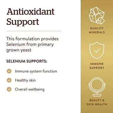 Solgar Selenium 200 mcg Tablets 100 Count for Immune Support