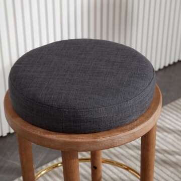 26 Inch Modern Farmhouse Accent Bar Stools Set of 2