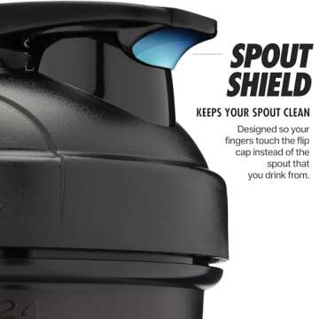 Hydra Cup ProFlow 28 oz Shaker Bottles for Protein Shakes