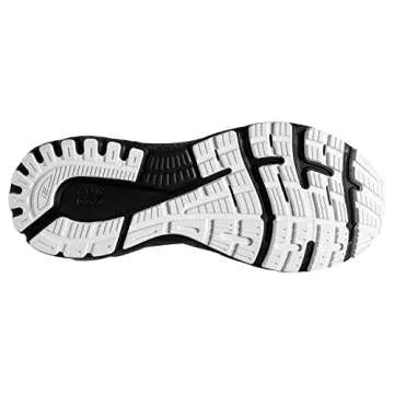 Brooks Women's Adrenaline GTS 21 Supportive Running Shoe - White/Grey/Black - 10.5 Medium
