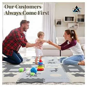 Soft Foam Baby Play Mat for Tummy Time & Crawling