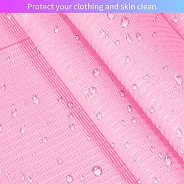 Dental Bib Disposable Pink Polyback Towel Waterproof Patient Bibs 3 Ply Tattoo Paper Napkins for Dental Clinic, Tattoo Piercing, Feeding - Soft and Fluid Resistant - 13'' x 18"