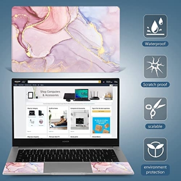 AORTDES Colorful Marble Laptop Skin Decal - 15-15.6 inches