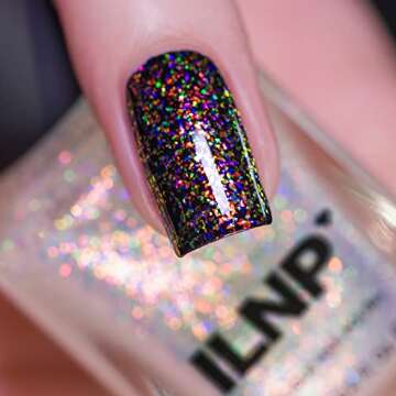 ILNP Ball Drop Iridescent Flakie Topper Nail Polish