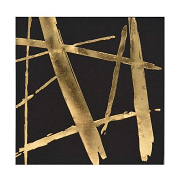 Elegant Gold Foil 80 Count Party Napkins for all Events