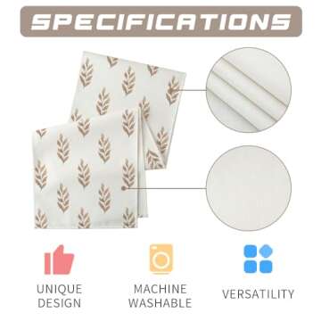 ARKENY Fall Leaf Table Runner for Thanksgiving Decor