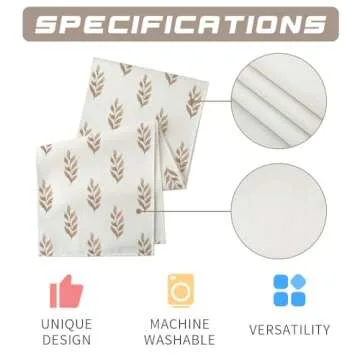 ARKENY Fall Leaf Table Runner for Thanksgiving Decor