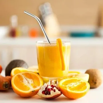 16 Pack Reusable Stainless Steel Straws Set with Brushes