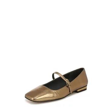 Franco Sarto Tinsley Mary Jane Flats - Comfort Meets Style in Bronze Metallic
