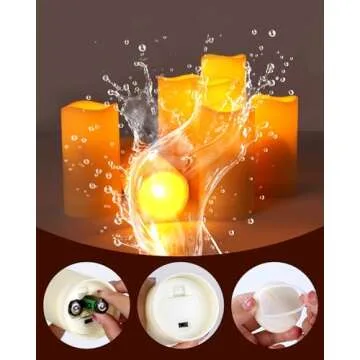 Enido 24 Pc LED Flameless Candles with Remote and Timer