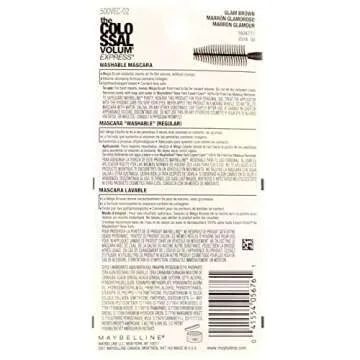 Maybelline New York Volum' Express Colossal Washable Mascara, Glam Brown [232] 0.31 oz