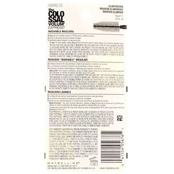 Maybelline New York Volum' Express Colossal Washable Mascara, Glam Brown [232] 0.31 oz