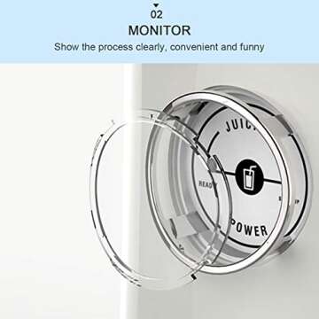 ECX Smoothie Blender Maker, Personal Blender for Shakes and Smoothies with 20.3 oz Tritan BPA-Free Travel Cup and Lid, Cream