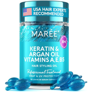 MAREE Hair Oil for Frizzy Hair - Leave-in Moisturizing Capsules