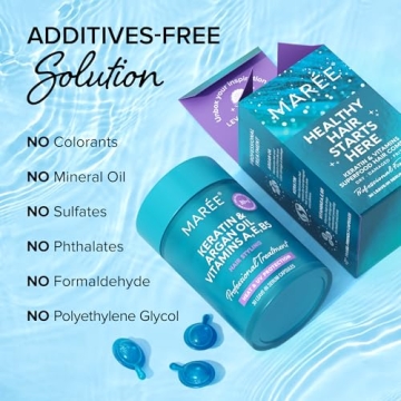 MAREE Hair Oil for Frizzy Hair - Leave-in Moisturizing Capsules