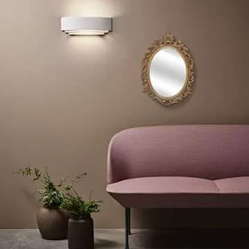 SIMON'S SHOP Oval Mirror Vintage Baroque Style Decor