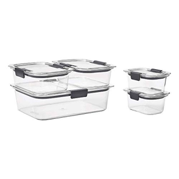 Rubbermaid Brilliance Leak-Proof BPA-Free Food Storage Containers
