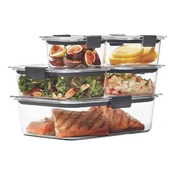Rubbermaid Brilliance Leak-Proof BPA-Free Food Storage Containers