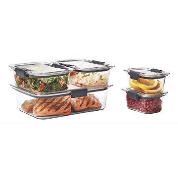 Rubbermaid Brilliance Leak-Proof BPA-Free Food Storage Containers