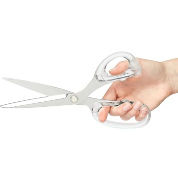 Elevate Your Workspace with OfficeGoods 9” Stylish Acrylic Scissors, Sharp & Durable for All Craft...