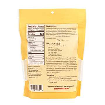 Bobs Red Mill Garbanzo Bean Flour, 16 Ounce (Pack of 4)