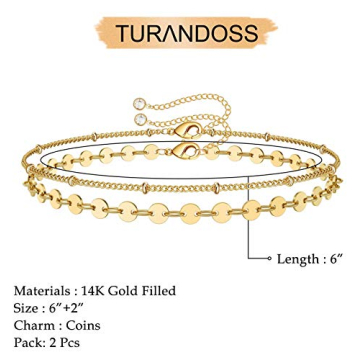 Dainty Layered Coin Bracelets for Elegance and Style