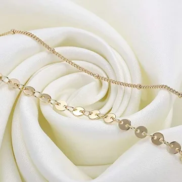 Dainty Layered Coin Bracelets for Elegance and Style