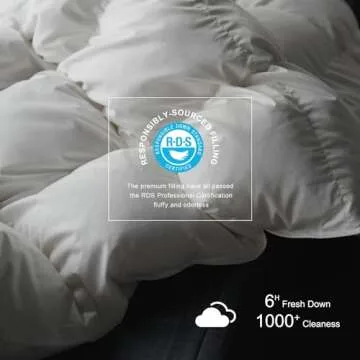 Royoliving Winter Down Comforter for Ultimate Warmth and Comfort