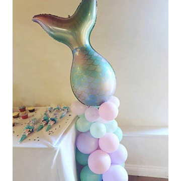 7pcs Mermaid Balloons for Girls' Birthday Party Decorations