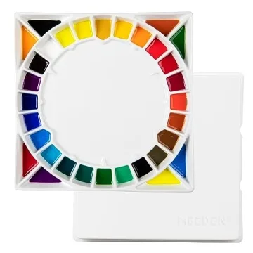 Experience Creative Freedom with the MEEDEN Large 32-Well Ceramic Watercolor Palette