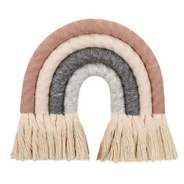 ZWA Rainbow Wall Hanging – Handmade Macrame Rainbow Decor for Nursery & Kids Room