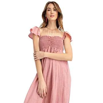 Flirty Ruffled Cap Sleeve Maxi Dress for All Sizes
