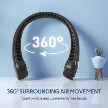 Hands-Free Neck Fan for On-the-Go Comfort