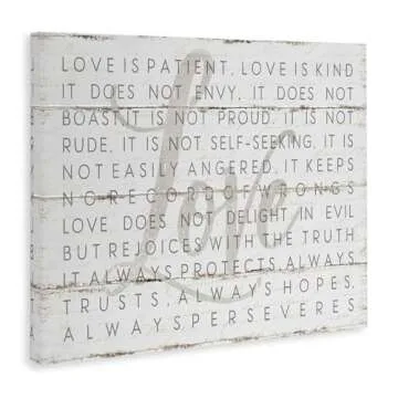 Love Is Patient Canvas Art by Jennifer Pugh - 16x20